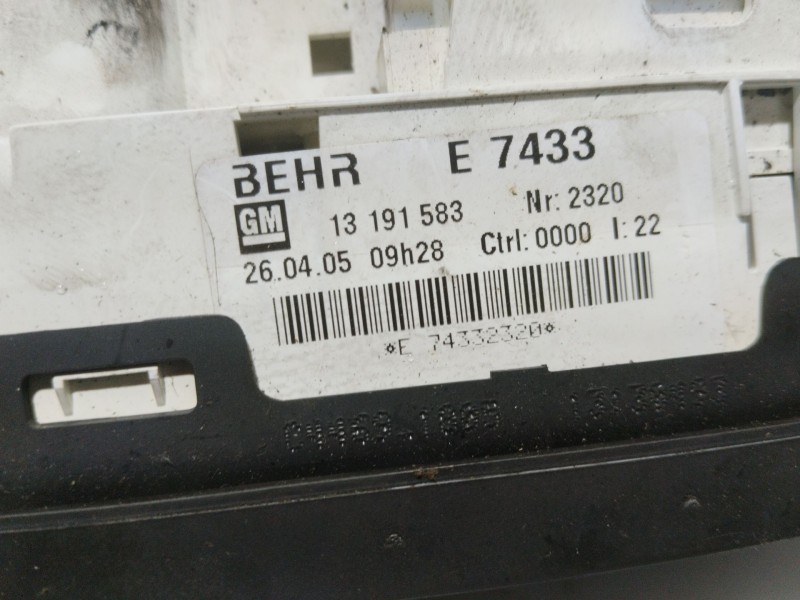 Recambio de mando calefaccion / aire acondicionado para opel meriva referencia OEM IAM   