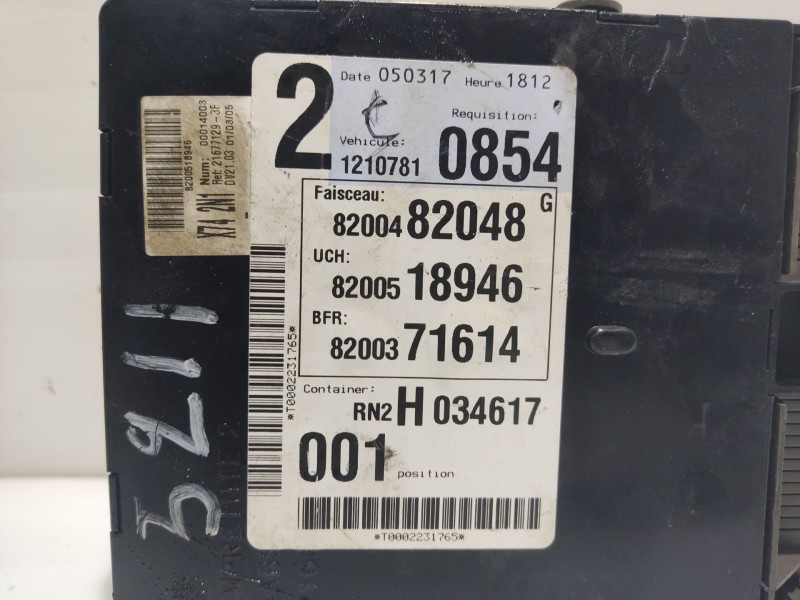 Recambio de modulo electronico para renault laguna ii (bg0) referencia OEM IAM 8200518946 8200482048 / 8200371614 X742N1 / 00014