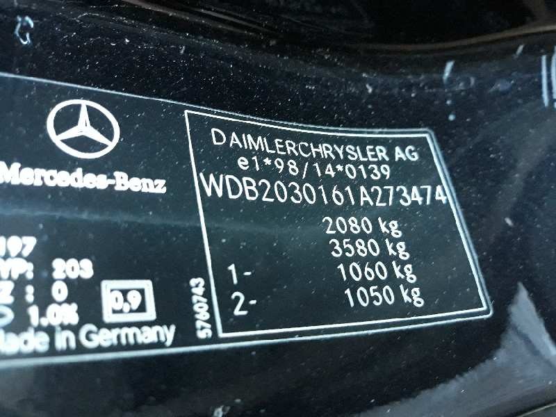 mercedes clase c (w203) berlina 270 cdi (203.016)   |   12.00 - 12.05 | 2000 - 2005 | 170 cv / 125 kw del año 2000