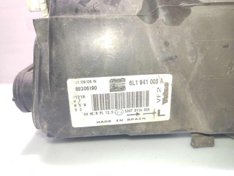 Recambio de faro izquierdo para seat ibiza iii (6l1) 1.9 tdi referencia OEM IAM 6L1941005A 6L1941751M 