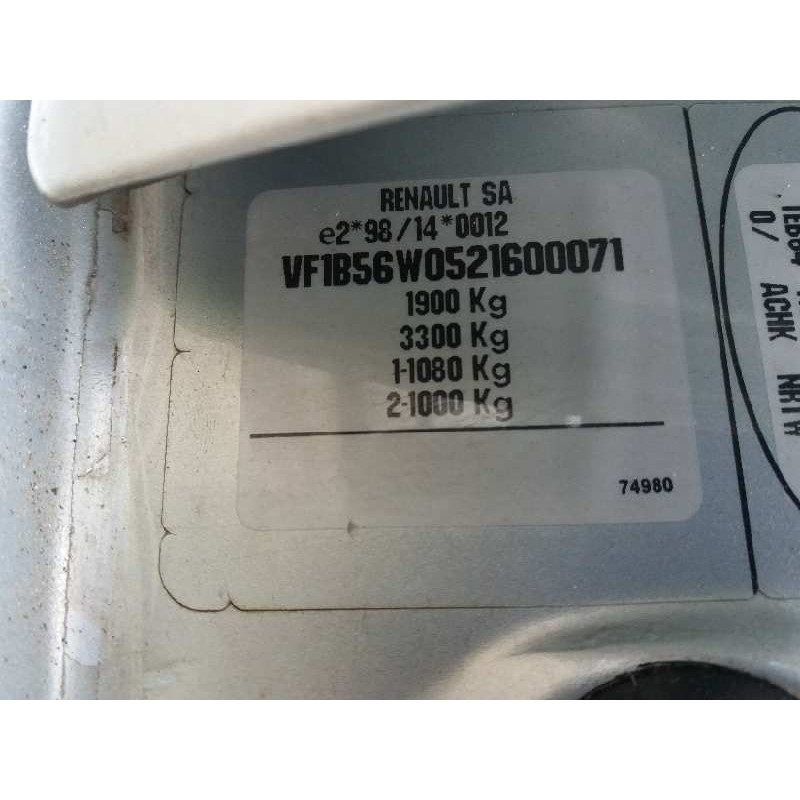 renault laguna (b56) 1.9 dci diesel cat   |   0.98 - ... | 1998 | 107 cv / 79 kw del año 1998