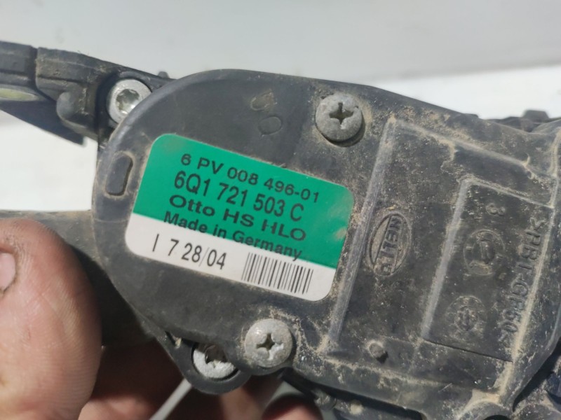 Recambio de pedal acelerador para volkswagen polo (9n1) referencia OEM IAM 6Q1721503C  