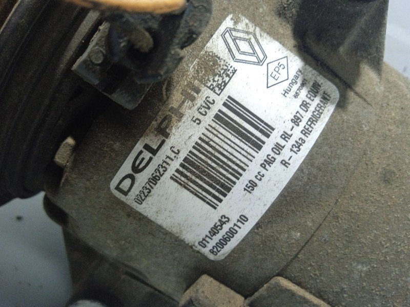 Recambio de compresor aire acondicionado para renault scenic ii referencia OEM IAM 8200316164 ACP34000P 1986AD1008