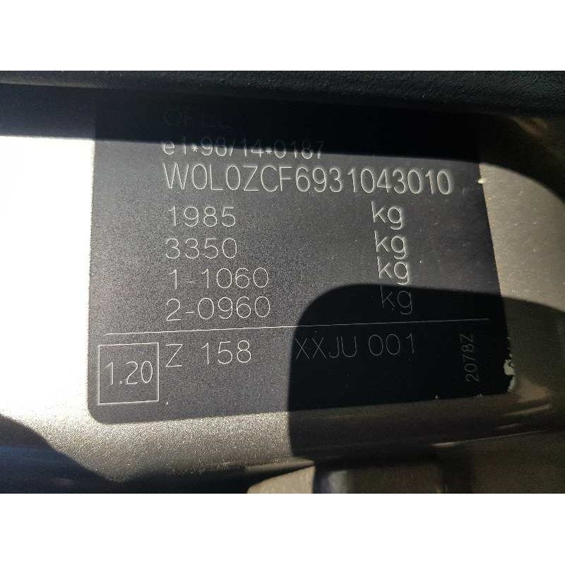 opel vectra c berlina 2.0 dti   |   0.02 - ... | 2002 | 101 cv / 74 kw del año 2002