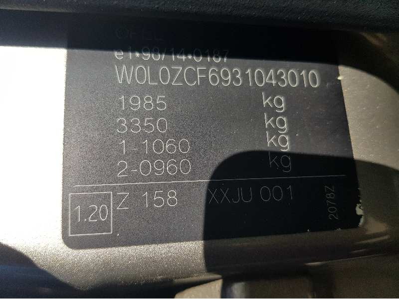 opel vectra c berlina 2.0 dti   |   0.02 - ... | 2002 | 101 cv / 74 kw del año 2002