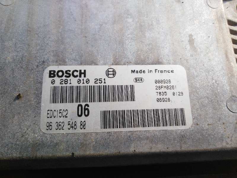 Recambio de centralita motor uce para citroen xantia berlina    |   0.93 - 0.97 | 1993 - 1997 referencia OEM IAM  0281010251 963