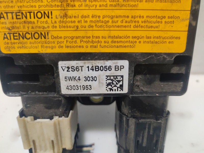 Recambio de centralita airbag para ford fiesta (cbk) referencia OEM IAM 2S6T14B056BP 5WK43030 43031953