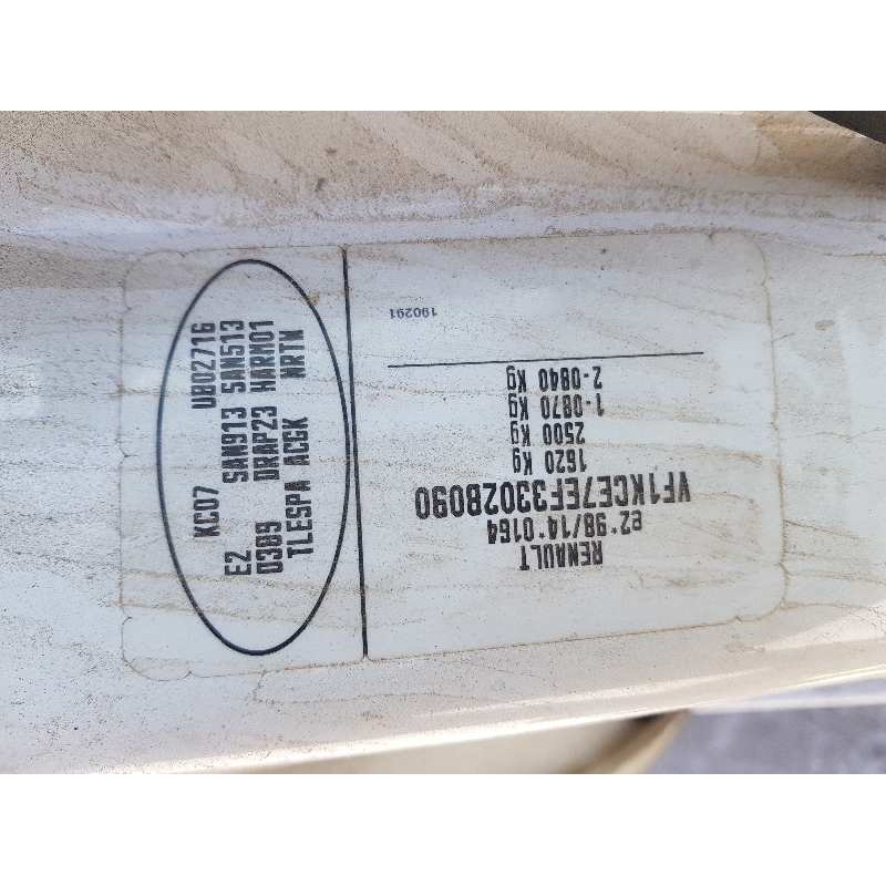 renault kangoo (f/kc0) authentique   |   03.03 - 12.05 | 2003 - 2005 | 65 cv / 48 kw del año 2003
