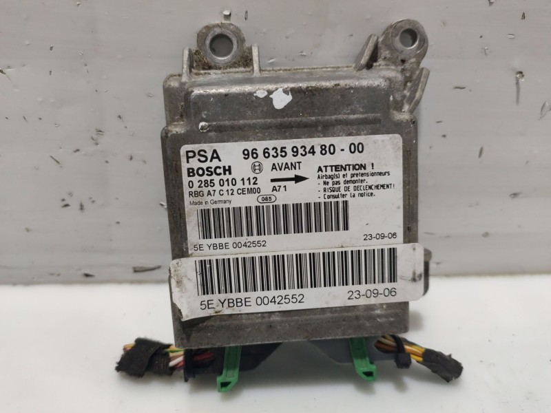 Recambio de centralita airbag para peugeot 207/207+ (wa_, wc_) 1.4 referencia OEM IAM  966359348000 0285010112