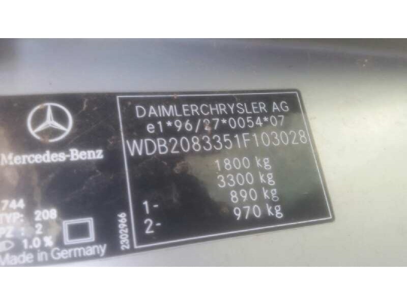 mercedes bm serie 208 clk coupe    |   0.97 - 0.02 | 1997 - 2002 del año 1997