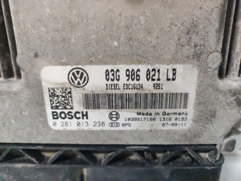 Recambio de centralita motor uce para skoda octavia berlina (1z3) referencia OEM IAM   