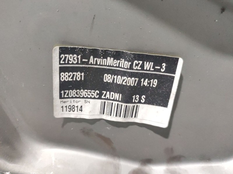 Recambio de elevalunas trasero izquierdo para skoda octavia berlina (1z3) referencia OEM IAM   