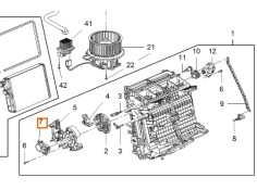 Recambio de motor apertura trampillas climatizador para opel zafira tourer c (p12) 1.6 cdti (75) referencia OEM IAM 13426651  