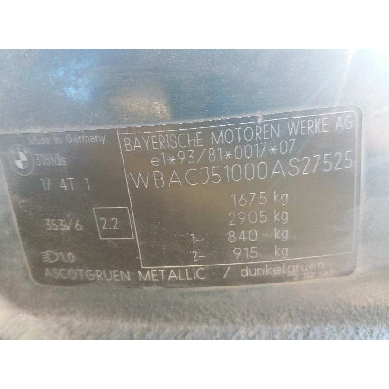 bmw serie 3 compacto (e36) 318tds sport edition   |   09.97 - ... | 1997 | 90 cv / 66 kw del año 1997