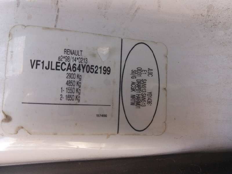 renault trafic combi (ab 4.01) 1.9 diesel   |   0.01 - ... | 2001 | 101 cv / 74 kw del año 2001