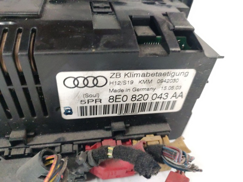 Recambio de mando climatizador para audi a4 berlina (8e) referencia OEM IAM  8E0820043AA 