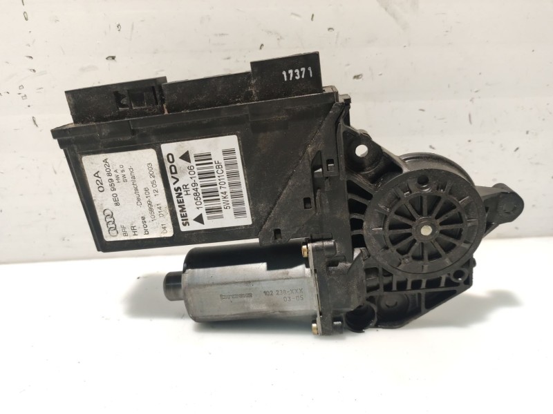 Recambio de motor elevalunas trasero derecho para audi a4 berlina (8e) referencia OEM IAM  8E0959802A 5WK47011CBF