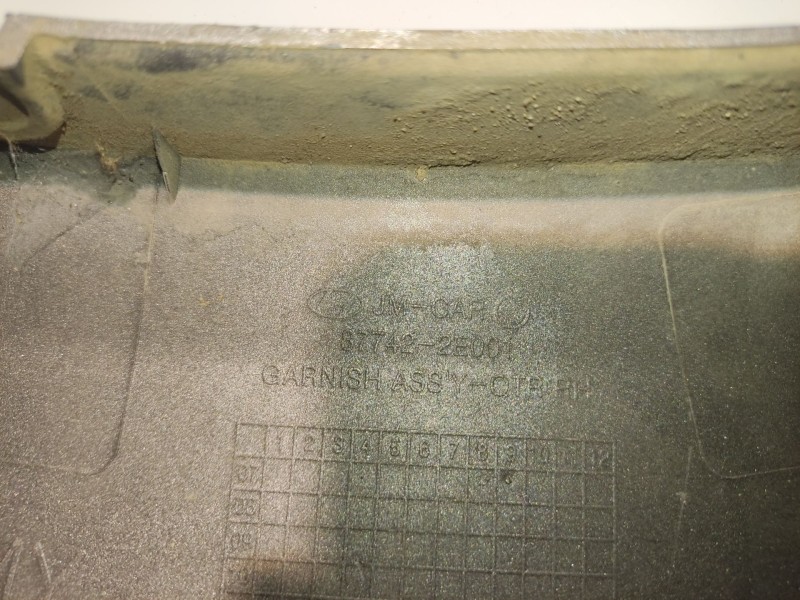 Recambio de aletin trasero derecho para hyundai tucson (jm) 2.0 referencia OEM IAM 877422E001  