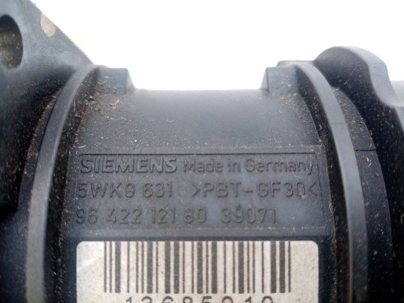 Recambio de caudalimetro para peugeot 206 berlina    |   0.98 - ... | 1998 referencia OEM IAM  9642212180 5WK9631 Recambio de caudalimetro para peugeot 206 berlina    |   0.98 - ... | 1998 referencia OEM IAM  9642212180 5WK9631