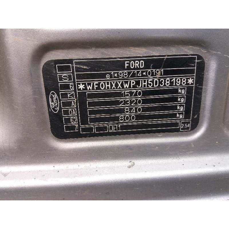 ford fiesta (cbk) 1.4 tdci cat   |   0.01 - ... | 2001 | 68 cv / 50 kw del año 2001