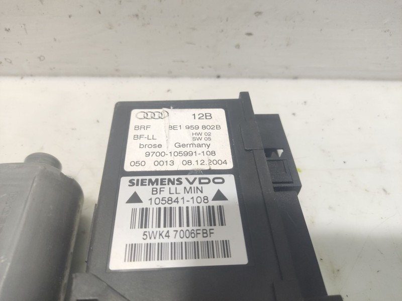 Recambio de motor elevalunas delantero derecho para audi a4 b7 (8ec) 2.5 tdi referencia OEM IAM 8E1959802B 8E2959802B 5WK470066F