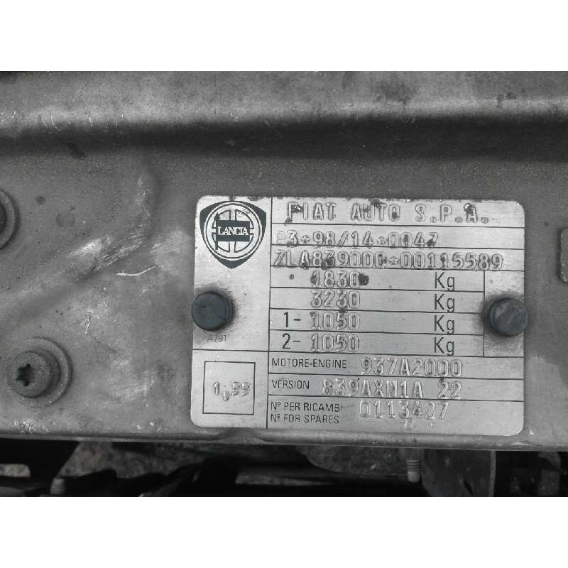 lancia lybra berlina 1.9 turbodiesel cat   |   0.99 - 0.06 | 1999 - 2006 | 116 cv / 85 kw del año 1999