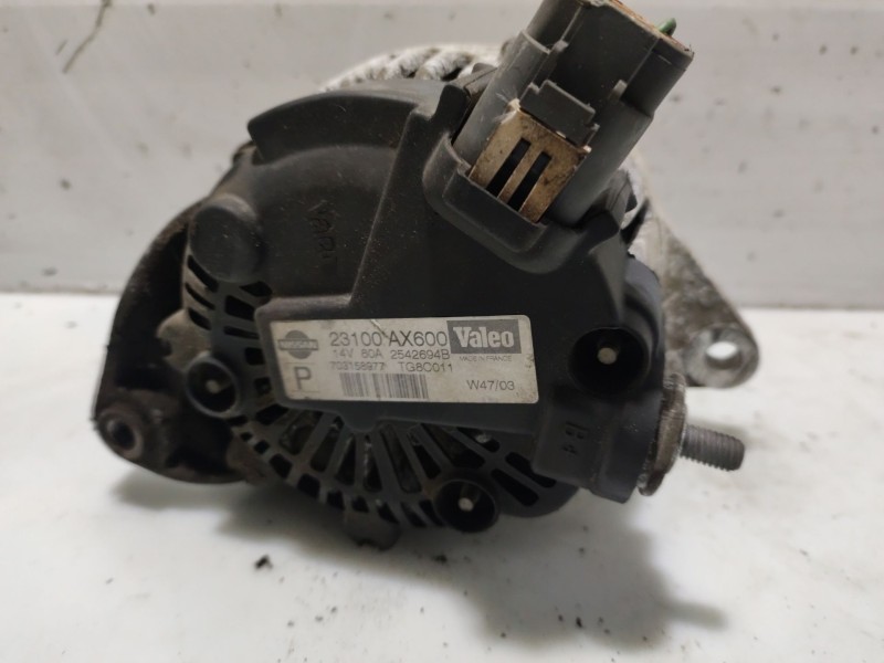 Recambio de alternador para nissan micra (k12e) referencia OEM IAM 23100AX600  