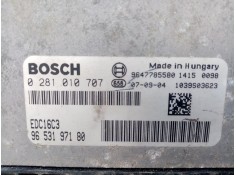 Recambio de centralita motor uce para peugeot 206 berlina    |   0.98 - ... | 1998 referencia OEM IAM  0281010707 9653197180 2