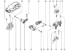 Recambio de soporte cambio para renault kadjar (ha_, hl_) 1.6 dci 130 referencia OEM IAM 112229033R 112204EB0B 