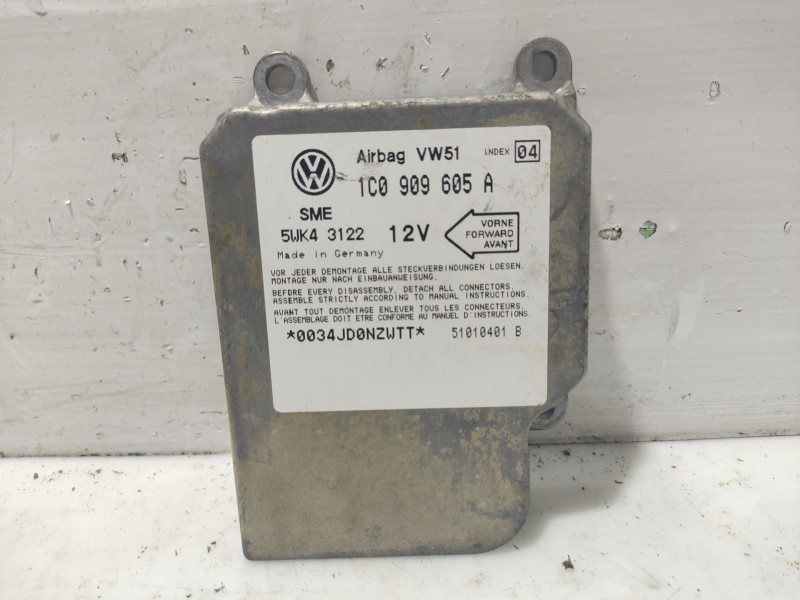 Recambio de centralita airbag para volkswagen golf iv (1j1) 1.9 tdi referencia OEM IAM  1C0909605A 5WK43122