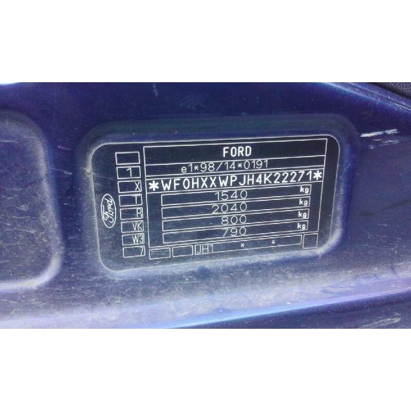 ford fiesta (cbk) trend   |   11.02 - 12.06 | 2002 - 2006 | 80 cv / 59 kw del año 2002