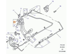 Recambio de tubos aire acondicionado para land rover discovery ii (l318) 2.5 td5 4x4 referencia OEM IAM JUF102760  