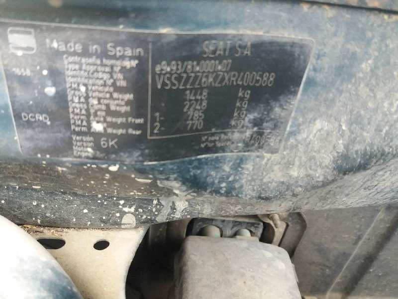 seat ibiza (6k) 1.4   |   0.93 - ... | 1993 | 60 cv / 44 kw del año 1993