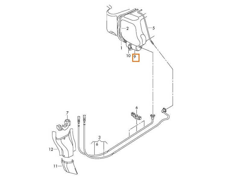 Recambio de portafiltro gasoil para seat ibiza iv sc (6j1, 6p5) 1.0 tsi referencia OEM IAM 1K0201051K  