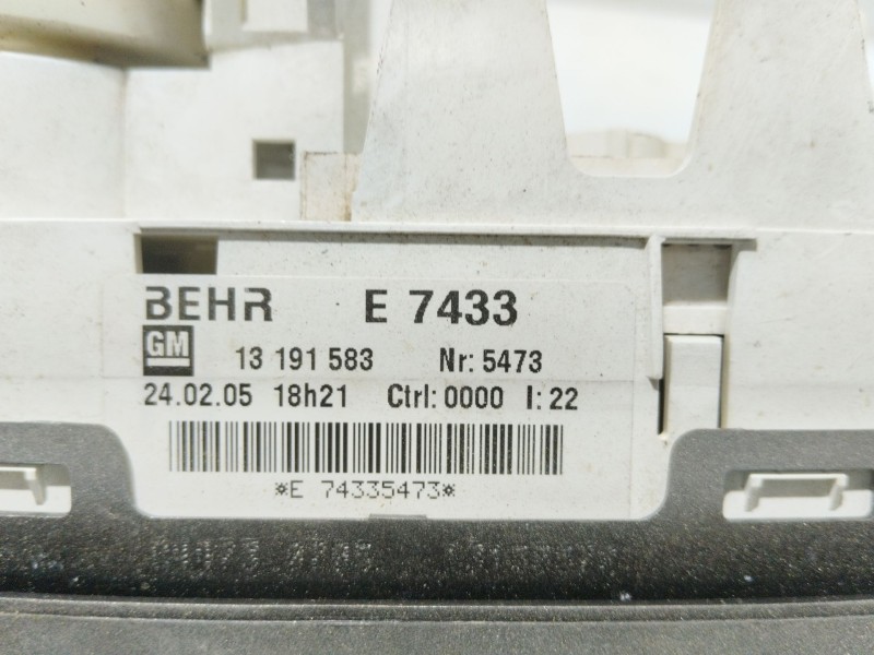 Recambio de mando calefaccion / aire acondicionado para opel meriva 1.7 16v cdti referencia OEM IAM   