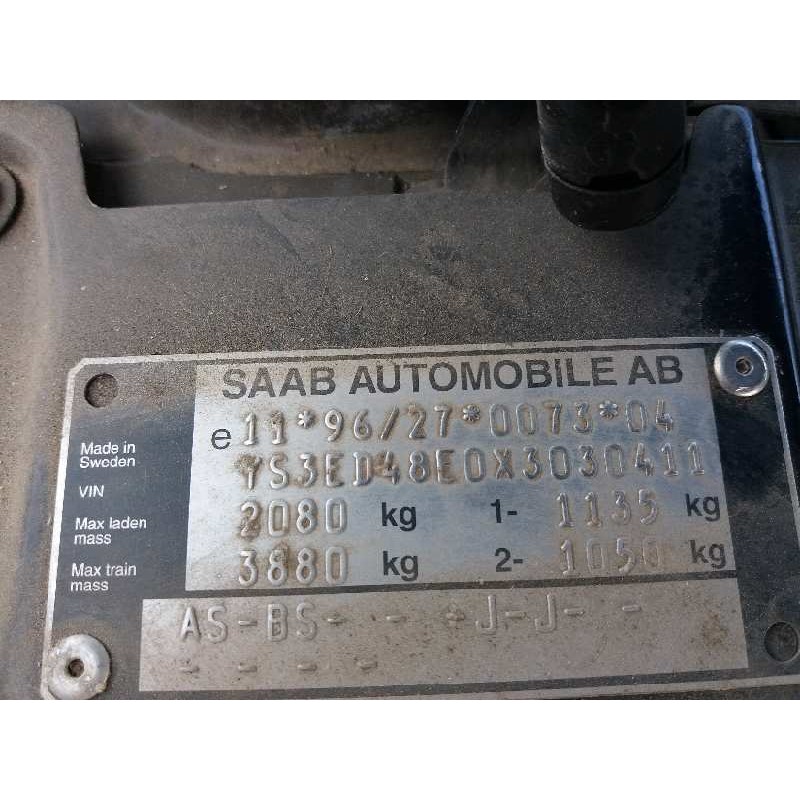 saab 9-5 sedán 2.3 cat   |   0.97 - ... | 1997 | 170 cv / 125 kw del año 1997