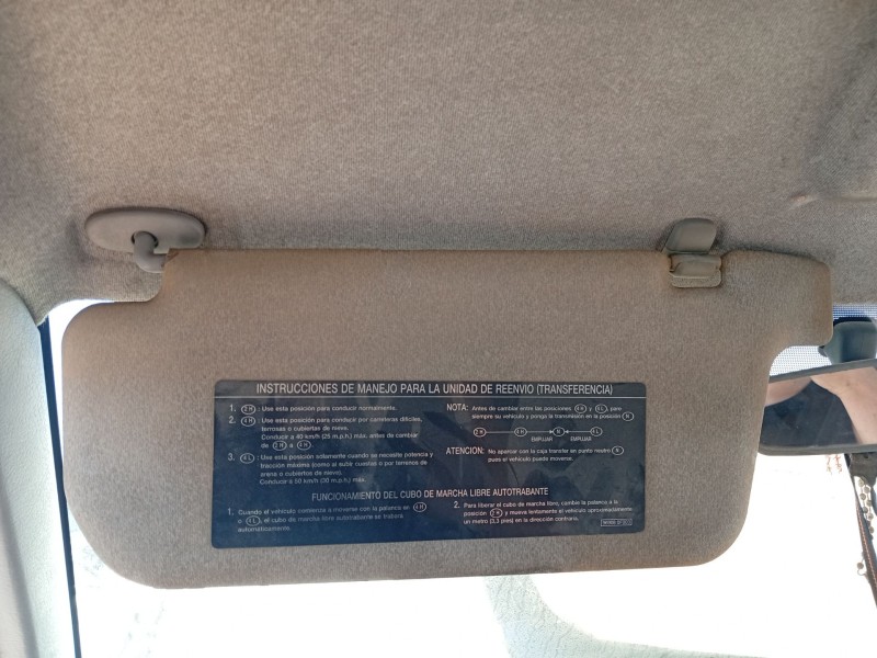 Recambio de parasol izquierdo para nissan terrano ii (r20) 2.7 td 4wd referencia OEM IAM 964010X801  