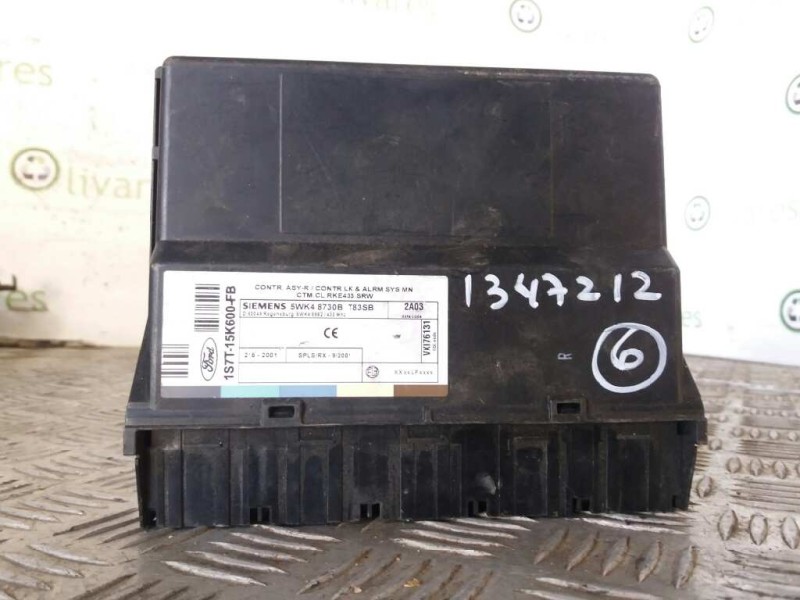 Recambio de modulo confort para ford focus berlina (cak)    |   0.98 - 0.04 | 1998 - 2004 referencia OEM IAM 5WK48730B 1S7T15K60