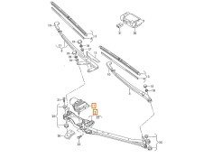 Recambio de motor limpia delantero para volkswagen touareg (7la, 7l6, 7l7) 2.5 r5 tdi referencia OEM IAM 7L0955119F  