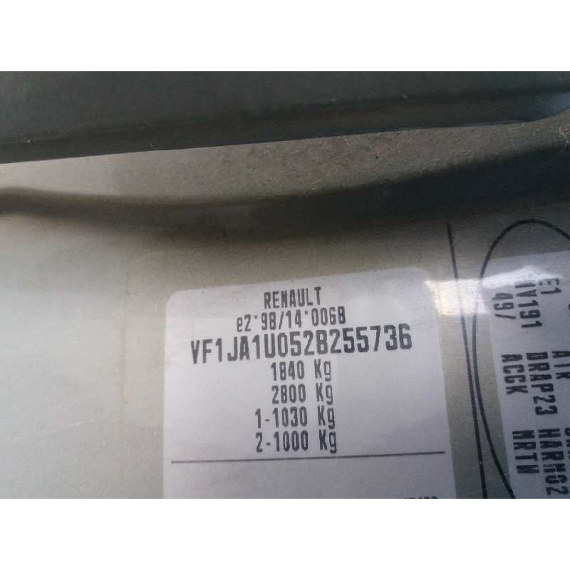 renault scenic (ja..) 1.9 dci authentique   |   03.01 - ... | 2001 | 80 cv / 59 kw del año 2001