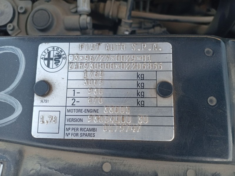 Recambio de motor completo para alfa romeo 146 (930_) 1.9 td (930.b4a) referencia OEM IAM 33601  
