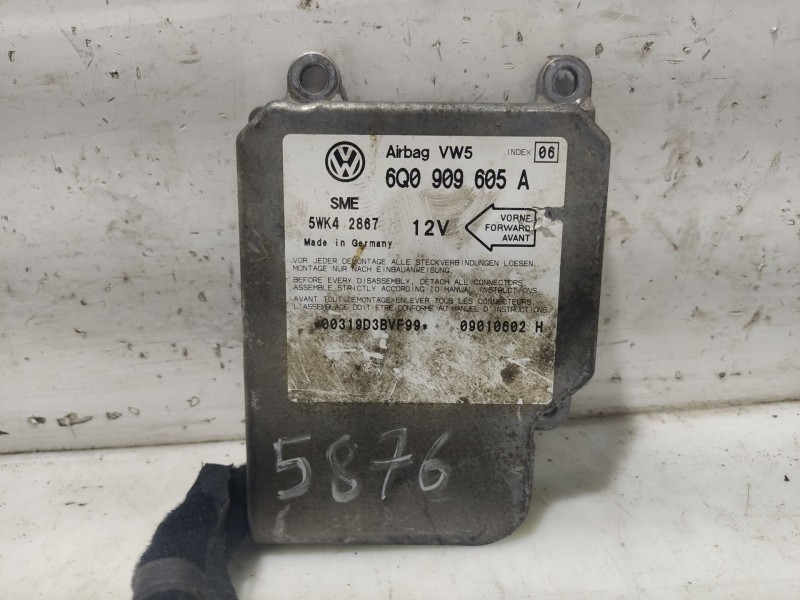 Recambio de centralita airbag para seat leon (1m1) 1.9 tdi referencia OEM IAM 6Q090905A  5WK42867