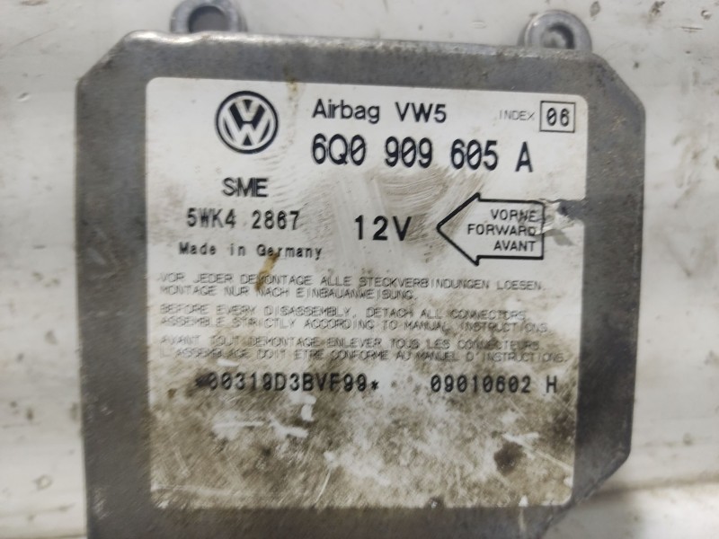 Recambio de centralita airbag para seat leon (1m1) 1.9 tdi referencia OEM IAM 6Q090905A  5WK42867