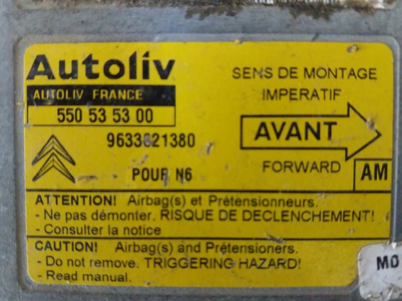 Recambio de centralita airbag para  referencia OEM IAM 9633621380 550535300 