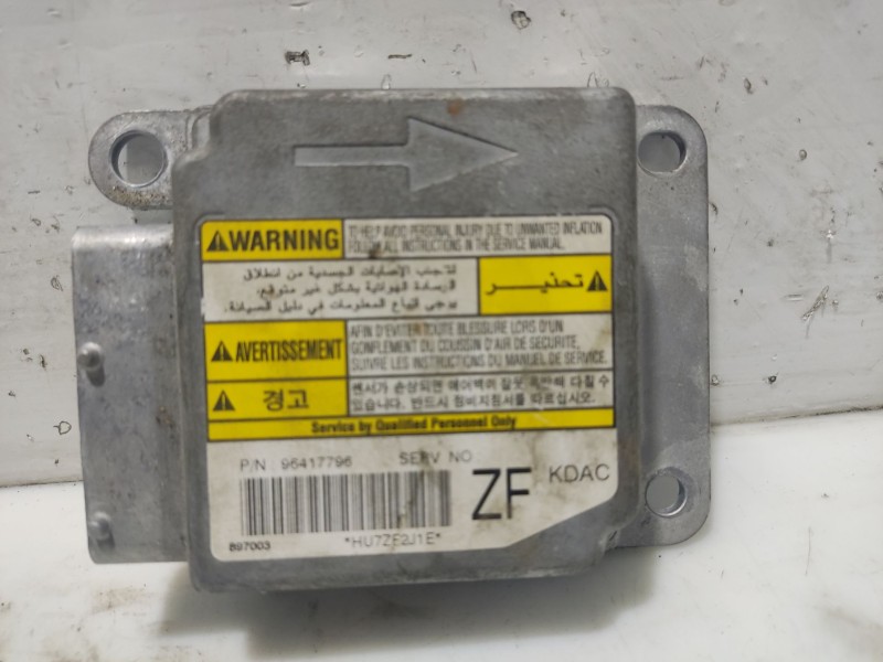 Recambio de centralita airbag para chevrolet tacuma monospace (u100) 1.6 referencia OEM IAM 96417796  