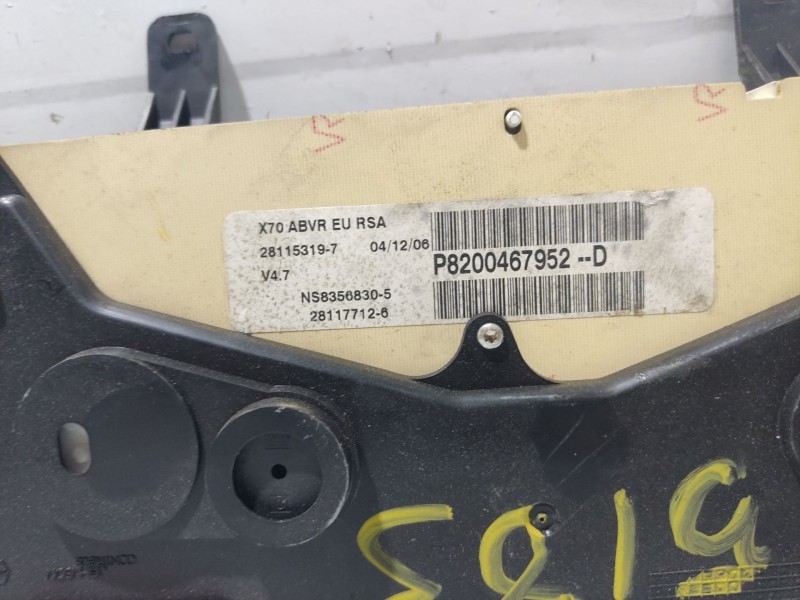 Recambio de cuadro instrumentos para nissan interstar (x70) referencia OEM IAM 6810000QAC  