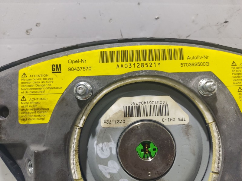 Recambio de airbag delantero izquierdo para opel zafira a referencia OEM IAM 90437771  