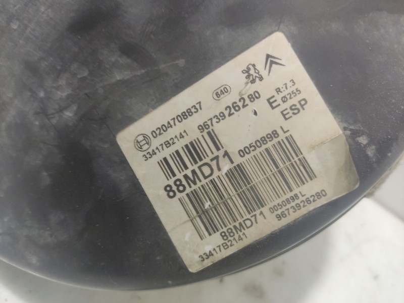 Recambio de servofreno para peugeot 308 1.6 hdi fap referencia OEM IAM 9673926280  0204708837