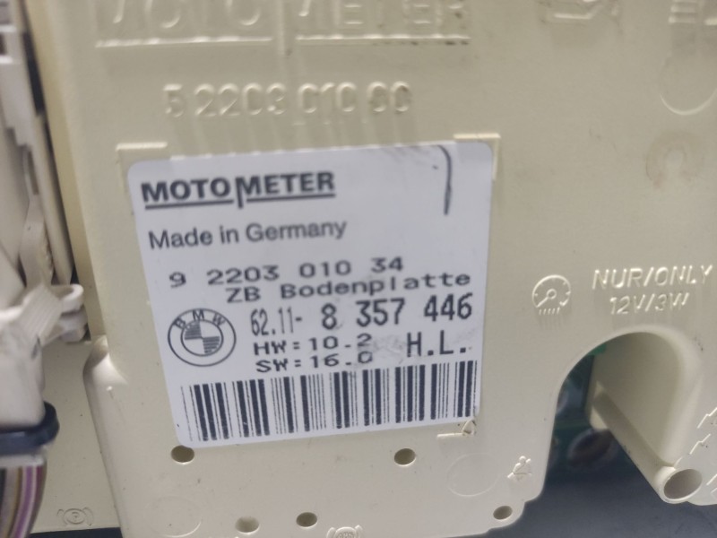 Recambio de cuadro instrumentos para bmw serie 3 berlina (e36) 318i referencia OEM IAM 8357422 6160583022 