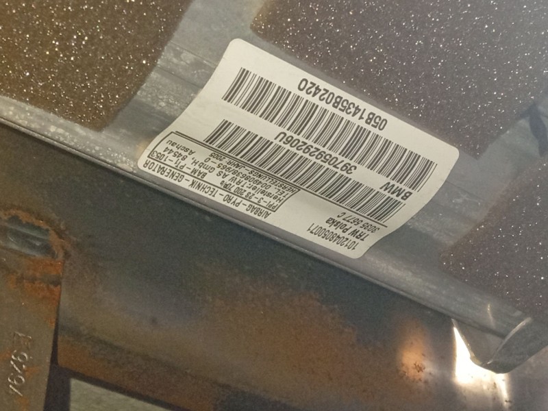 Recambio de airbag delantero derecho para bmw 3 (e90) 320 d referencia OEM IAM 72129202806 39705929206U 